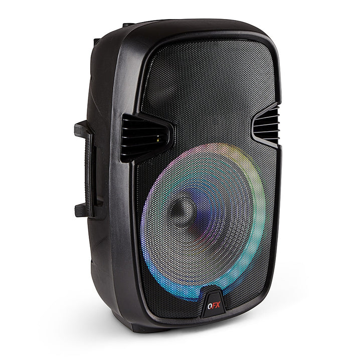 QFX - 15" BT Speaker Recharge  with LED Lights - Black_1