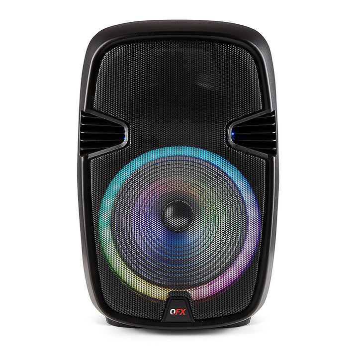 QFX - 15" BT Speaker Recharge  with LED Lights - Black_0