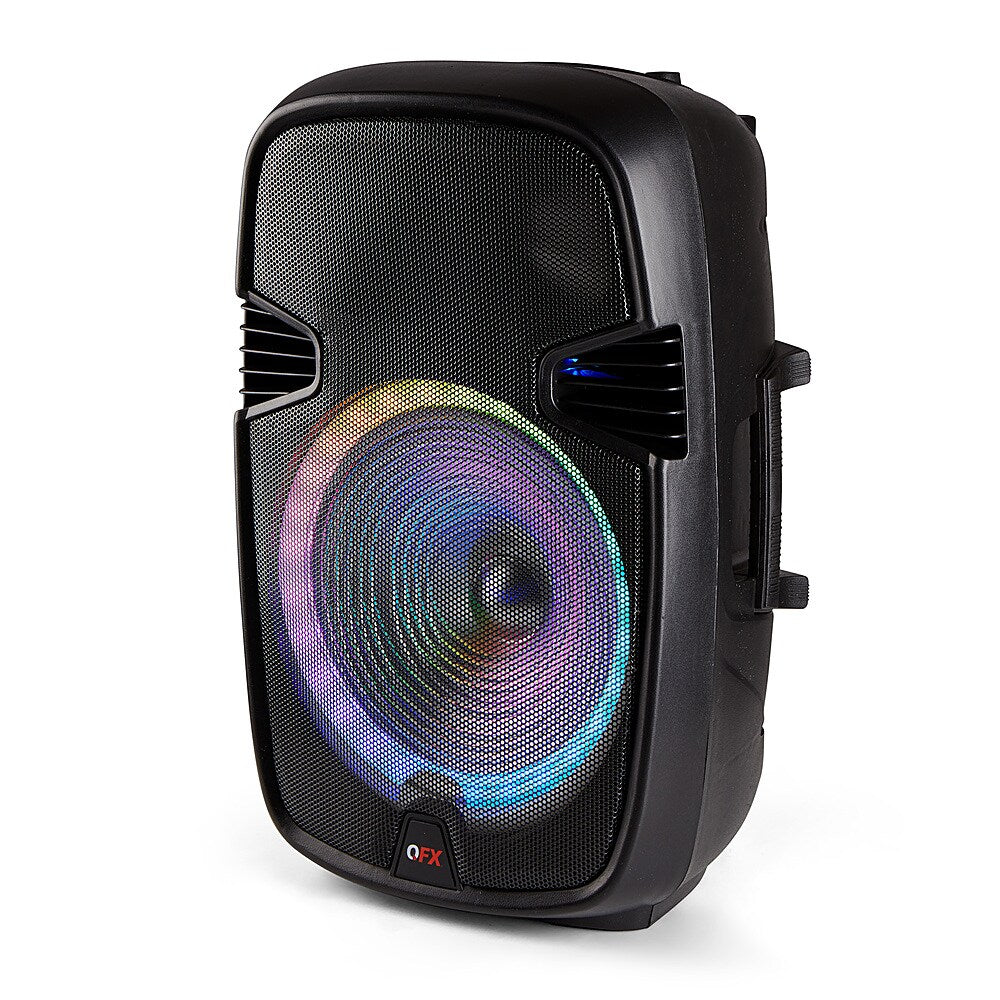 QFX - 15" BT Speaker Recharge  with LED Lights - Black_2