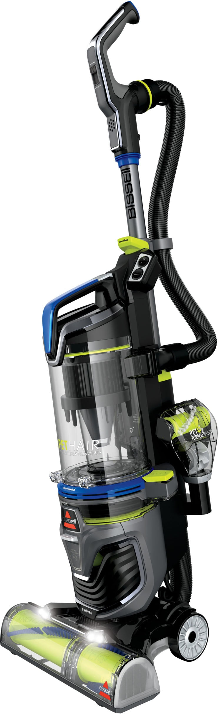 BISSELL Pet Hair Eraser Turbo Rewind Upright Vacuum - Cobalt Blue and Electric Green_1