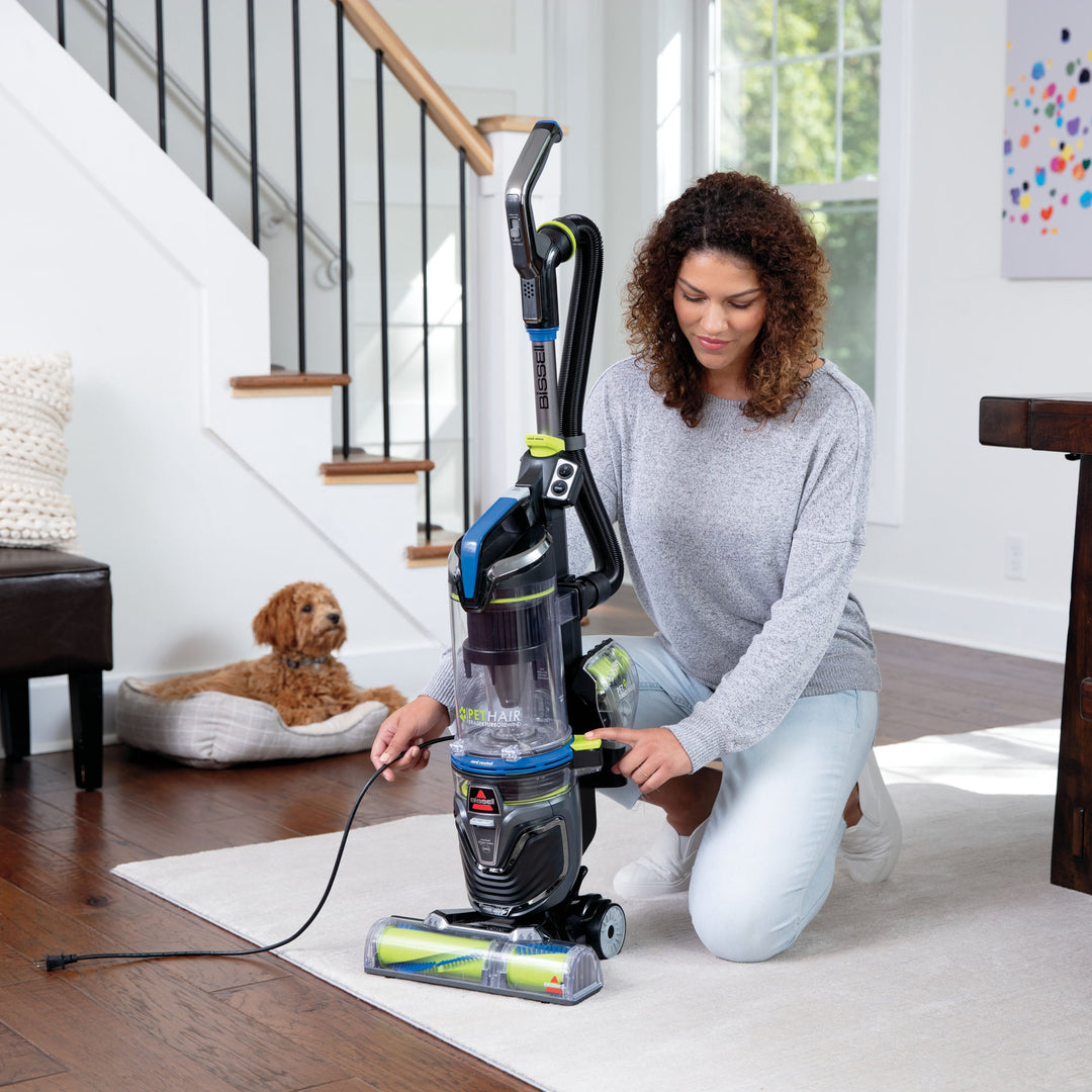 BISSELL Pet Hair Eraser Turbo Rewind Upright Vacuum - Cobalt Blue and Electric Green_2