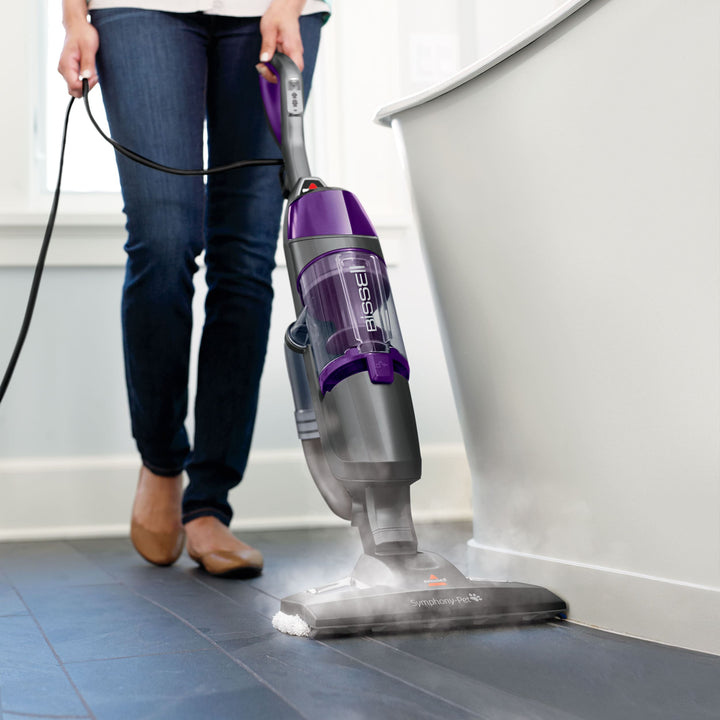 BISSELL - Symphony Pet All-in-One Vacuum and Steam Mop - Grey and Purple_3