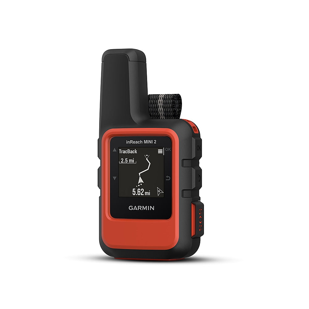 Garmin - inReach Mini 2 Compact Satellite Communicator 1.3" GPS with Built-In Bluetooth - Flame Red_2