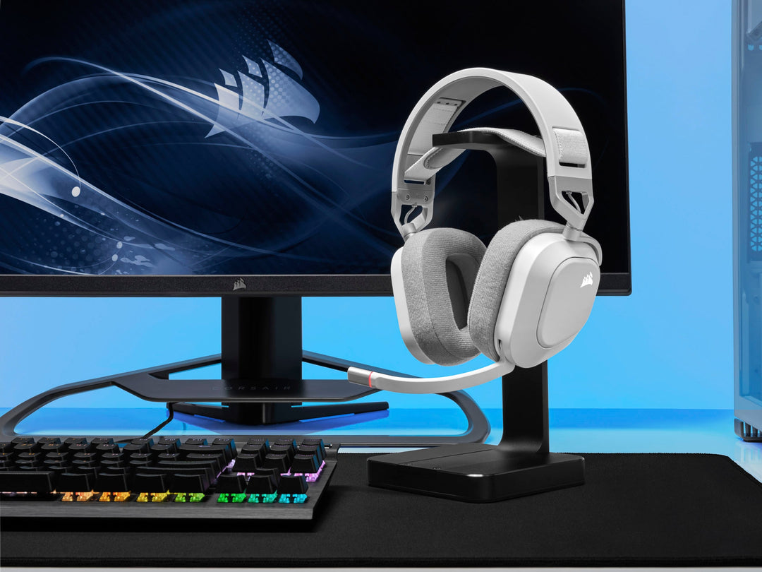 CORSAIR - HS80 RGB WIRELESS Dolby Atmos Gaming Headset for PC, Mac, PS5|PS4 with Broadcast-Grade Omni-Directional Microphone - White_3