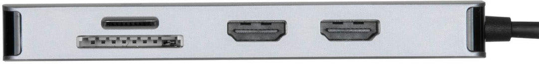 Targus - USB-C Dual HDMI 4K Docking Station with 100W PD Pass-Thru - Silver_6