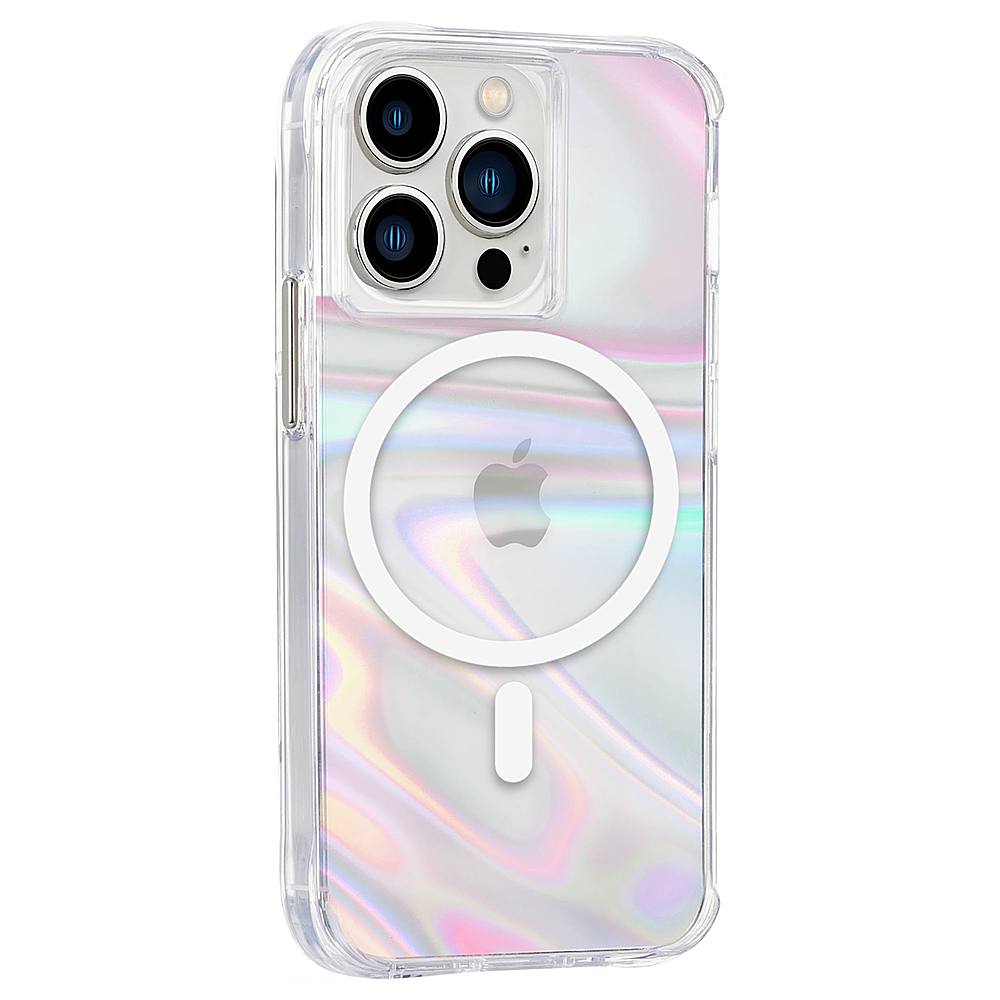 Case-Mate - Soap Bubble Hardshell Case w/ MagSafe w/ Antimicrobial for iPhone 13 Pro - Iridescent_1