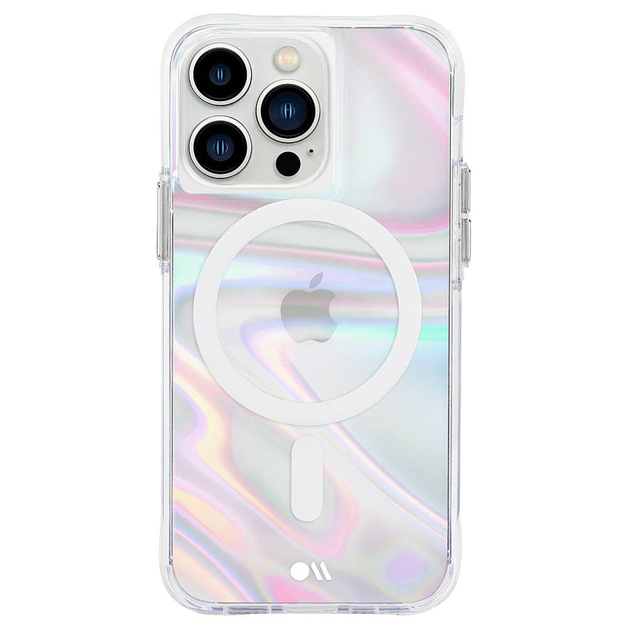 Case-Mate - Soap Bubble Hardshell Case w/ MagSafe w/ Antimicrobial for iPhone 13 Pro - Iridescent_0