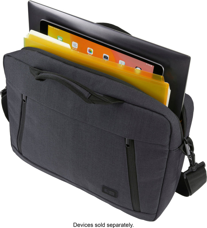 Case Logic - Ashton 14” Laptop Attaché Briefcase with Padded Interior, Zippered Pocket for Accessories, Shoulder Strap & Handles_4