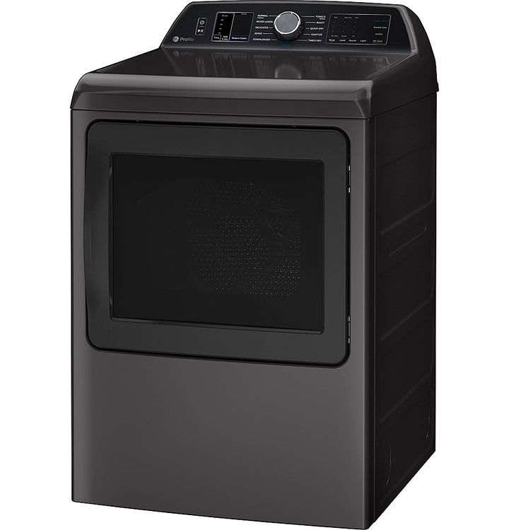 GE Profile - 7.4 cu. ft. Smart Electric Dryer with Sanitize Cycle and Sensor Dry - Diamond gray_6