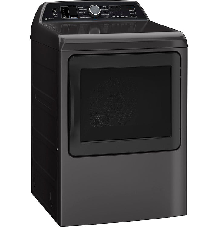 GE Profile - 7.4 cu. ft. Smart Electric Dryer with Sanitize Cycle and Sensor Dry - Diamond gray_2