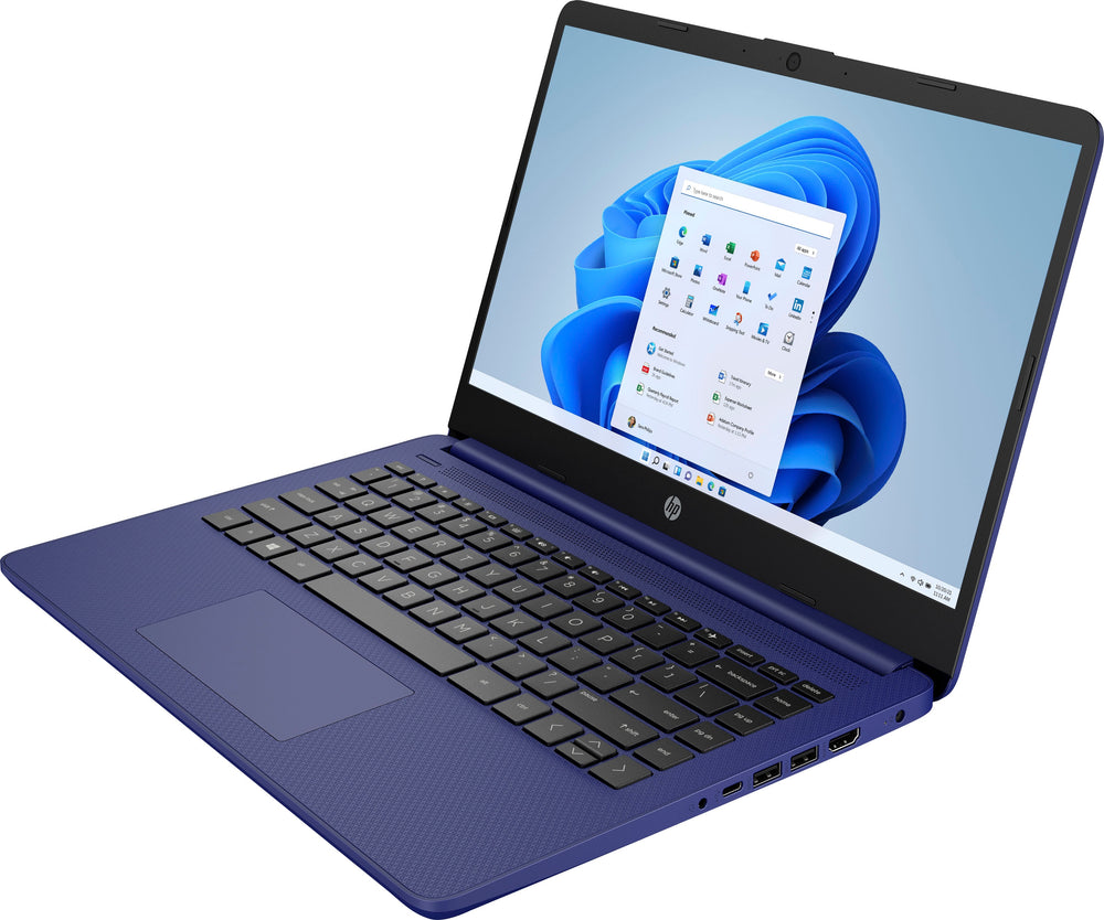 HP - 14" Laptop - Intel Celeron - 4GB Memory - 64GB eMMC - Indigo Blue_1
