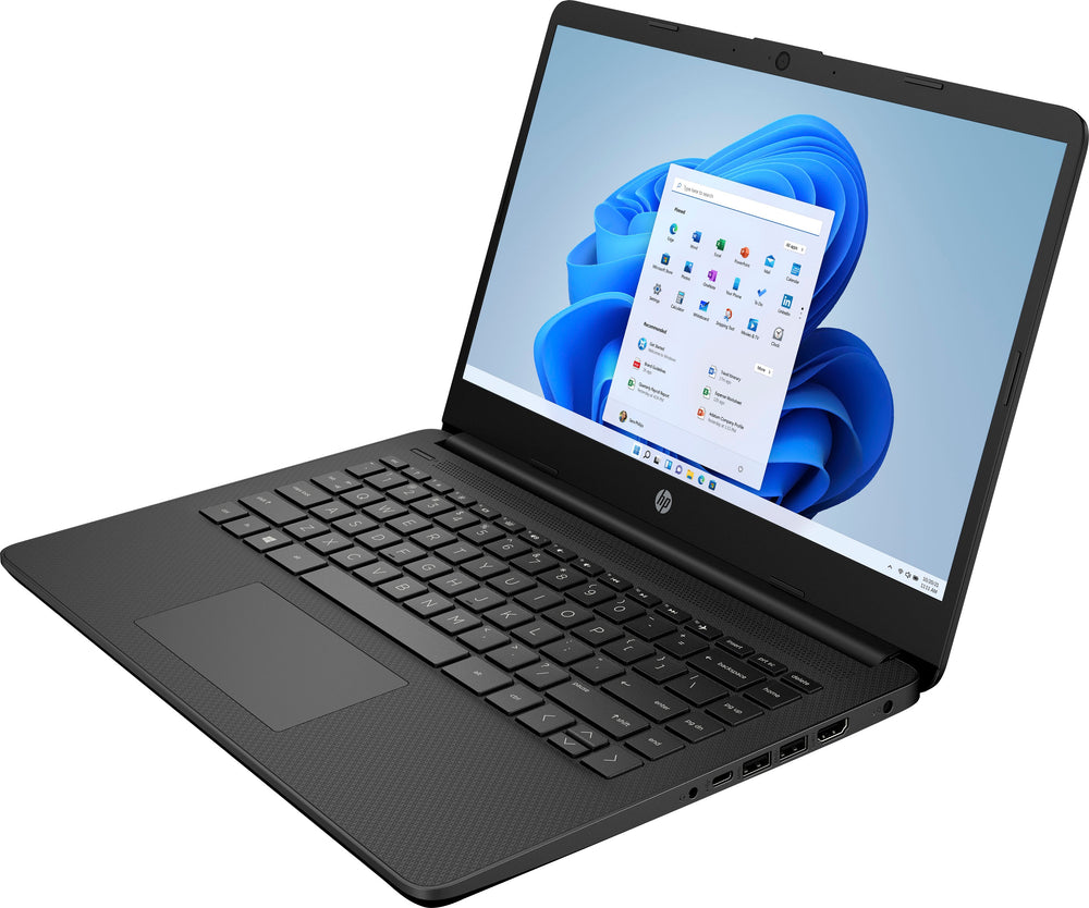 HP - 14" Laptop - Intel Celeron - 4GB Memory - 64GB eMMC - Jet Black_1