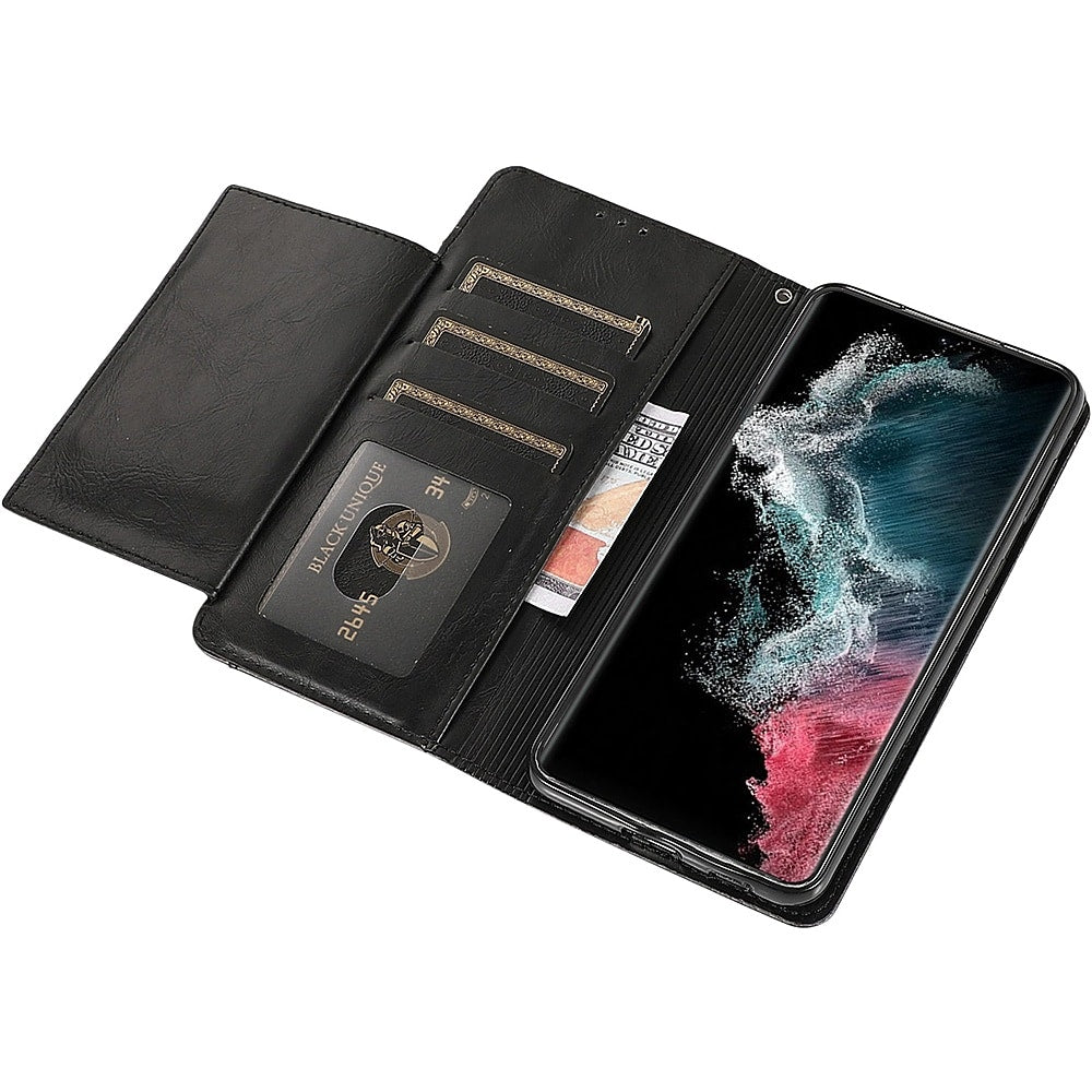 SaharaCase - Folio Wallet Case for Samsung Galaxy S22 - Black_3