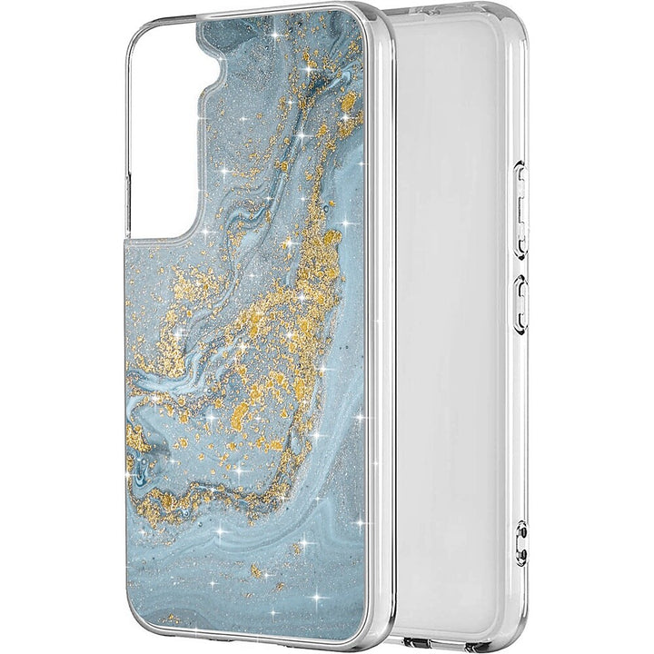 SaharaCase - Marble Series Case for Samsung Galaxy S22+ 5G - Blue Marble_5