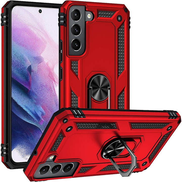 SaharaCase - Military Kickstand Series Case for Samsung Galaxy S22+ - Red_7