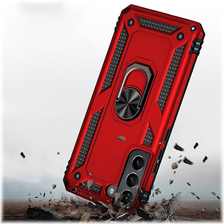 SaharaCase - Military Kickstand Series Case for Samsung Galaxy S22+ - Red_3