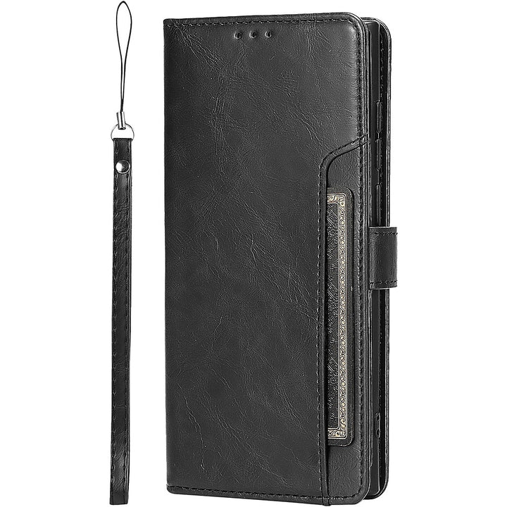 SaharaCase - Folio Wallet Case for Samsung Galaxy S22 Ultra - Black_0