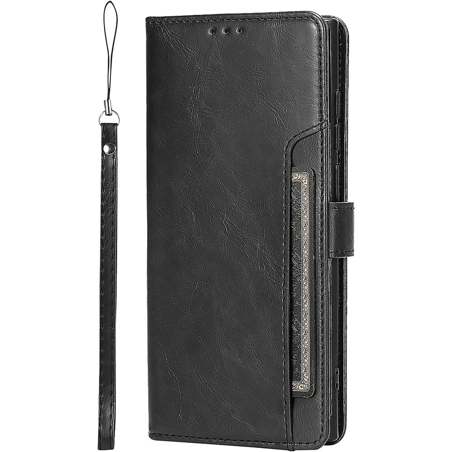 SaharaCase - Folio Wallet Case for Samsung Galaxy S22 Ultra - Black_0