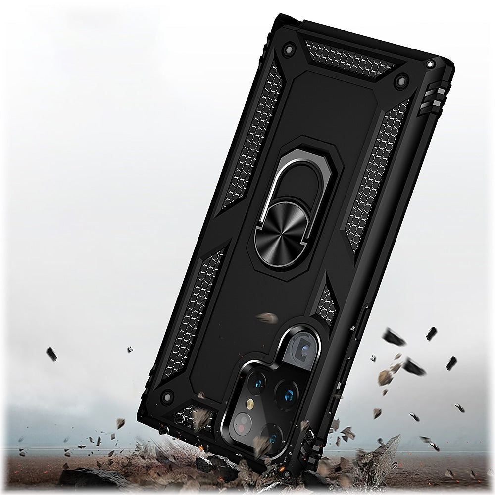 SaharaCase - Military Kickstand Series Case for Samsung Galaxy S22 Ultra - Black_2