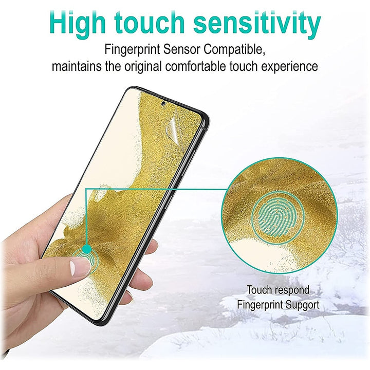 SaharaCase - ZeroDamage Ultra Strong+ Tempered Glass Screen Protector for Samsung Galaxy S22 - Clear_4