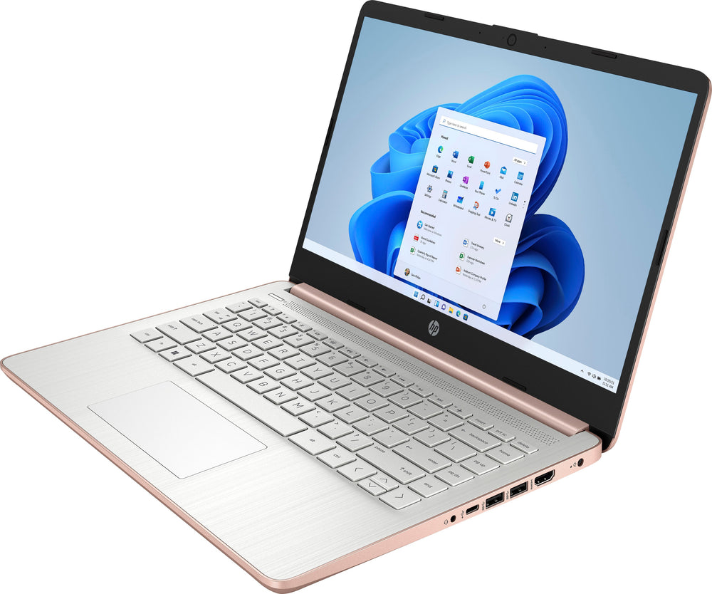 HP - 14" Laptop - Intel Celeron - 4GB Memory - 64GB eMMC - Rose gold_1