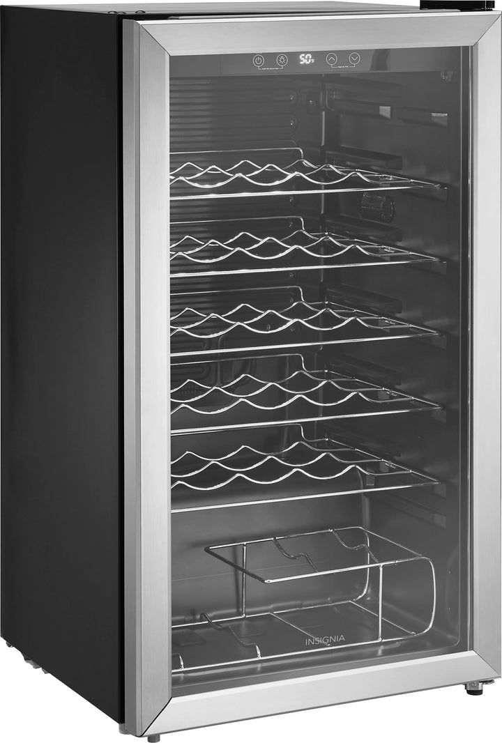 Insignia™ - 29-Bottle Wine Cooler - Stainless steel_1