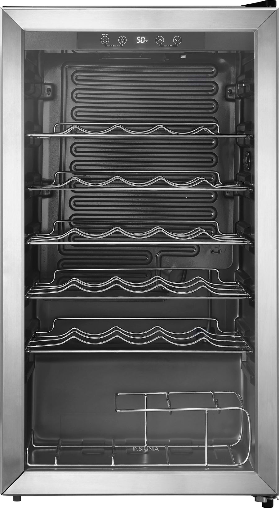 Insignia™ - 29-Bottle Wine Cooler - Stainless steel_0
