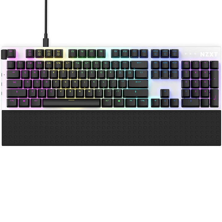 NZXT - Function Full-size Wired Modular Mechanical Keyboard With Linear RGB MX Switches - White_0