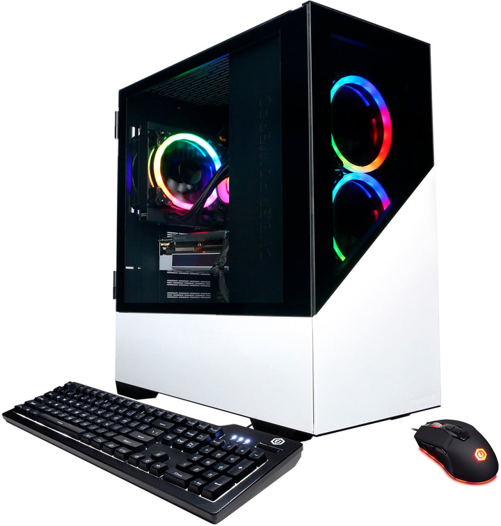 CyberPowerPC - Gamer Supreme Gaming Desktop - AMD Ryzen 7 5700 - 16GB Memory - AMD Radeon RX 6700 XT - 1TB SSD - White_0