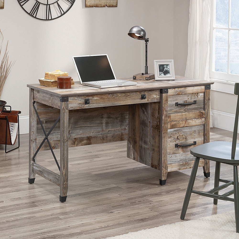 Sauder - Carson Forge Desk w/ Drawers - Rustic Cedar_0