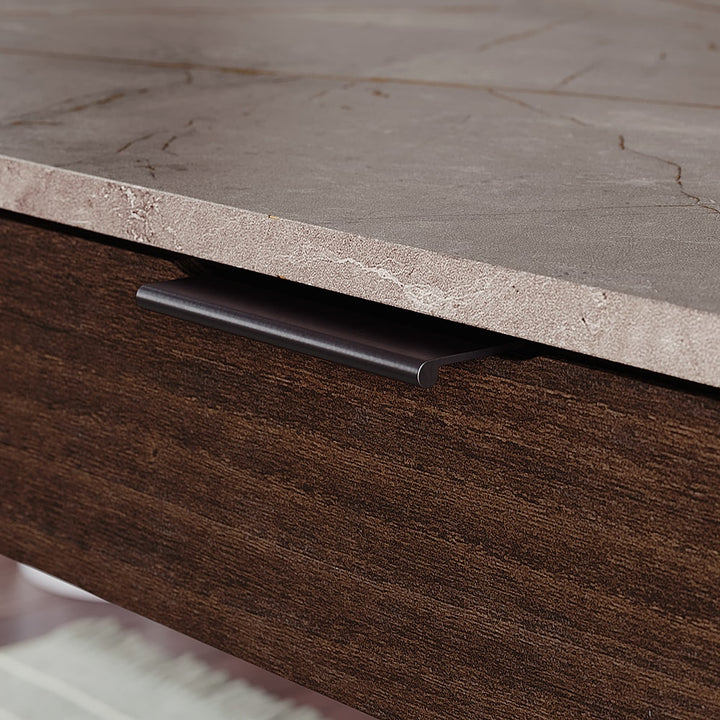 Sauder - International Lux L-Desk Deco Stone - Umber Wood_3