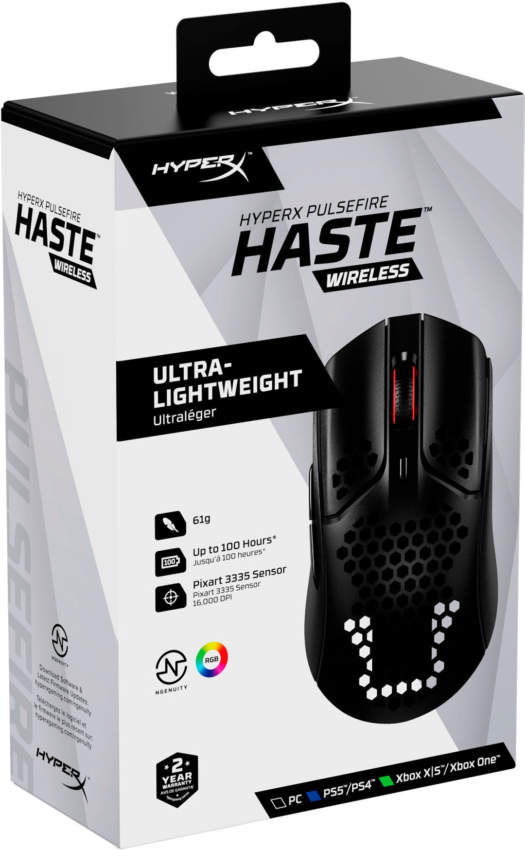 HyperX - Pulsefire Haste Lightweight Wireless Optical Gaming Mouse - Black_7