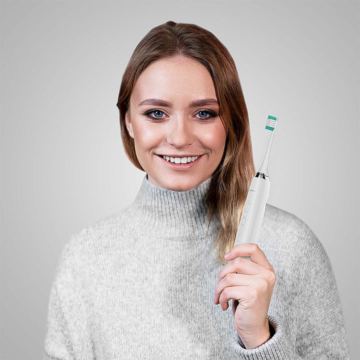 AquaSonic - Ultrasonic Rechargeable Electric Toothbrush Ultimate Bundle - Optic White_3