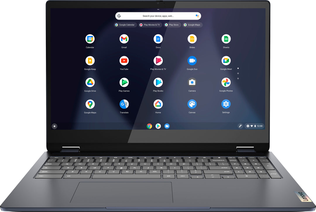 Lenovo - Flex 3i Chromebook 15.6" FHD Touch-Screen Laptop - Celeron N4500 - 4GB Memory - 64GB eMMC - Abyss Blue_0
