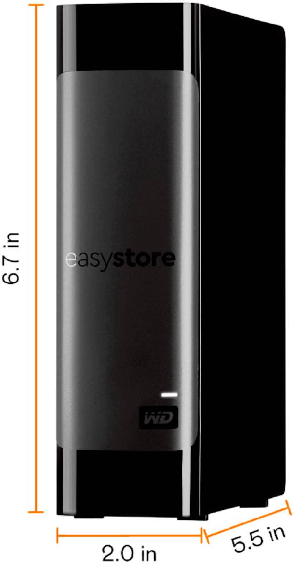 WD - easystore 20TB External USB 3.0 Hard Drive - Black_2