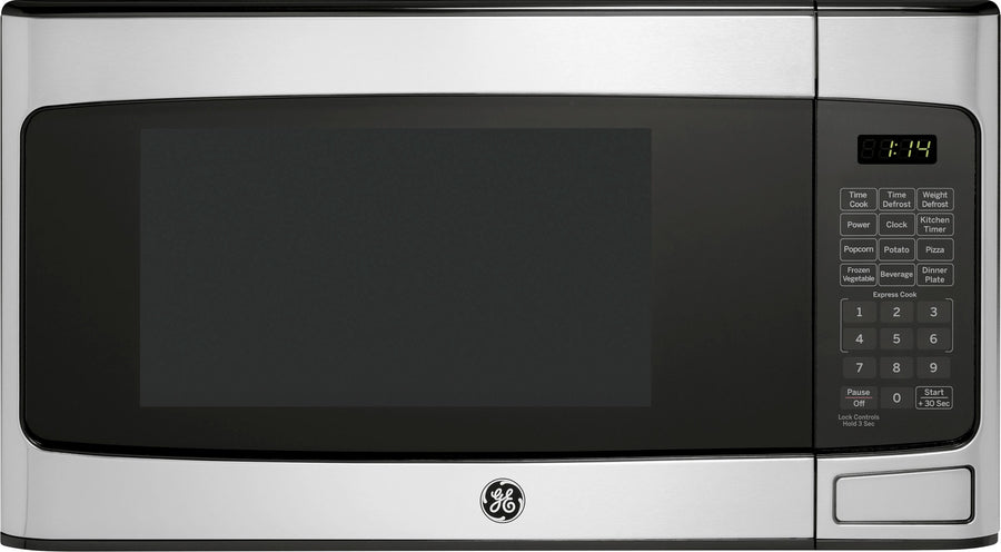 GE - 1.1 Cu. Ft. Mid-Size Microwave with Included Pasta/Veggie Cooker - Stainless steel_0
