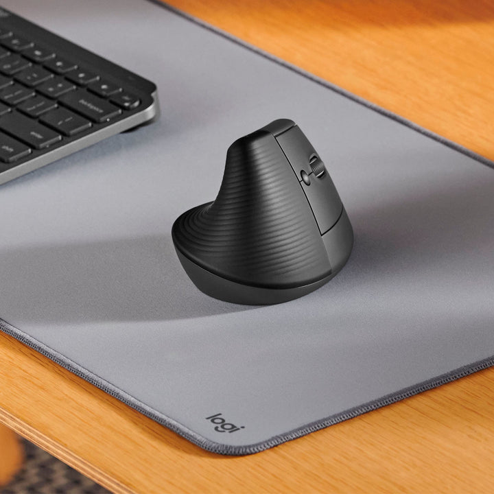 Logitech - Lift  Vertical Wireless Ergonomic Mouse with 4 Customizable Buttons - Graphite_6
