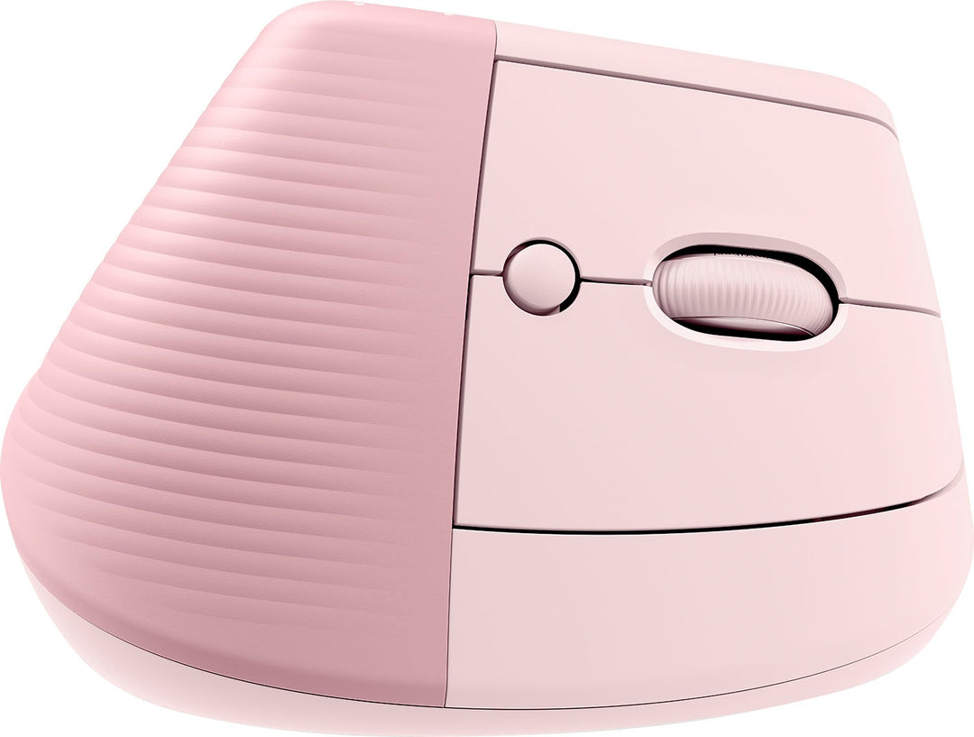 Logitech - Lift Vertical Wireless Ergonomic Mouse with 4 Customizable Buttons - Rose_4