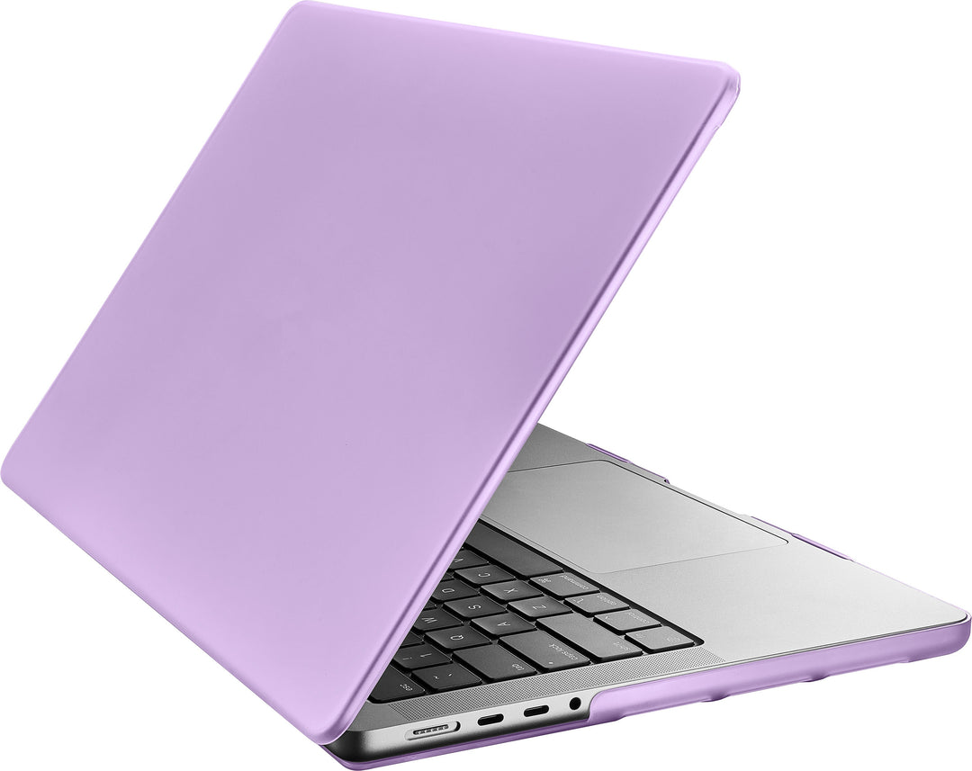 Insignia™ - Hard-Shell Case for 2021 MacBook Pro 14" - Frosted Purple_0
