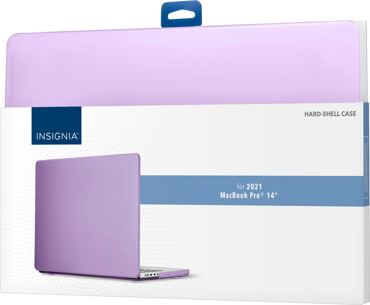 Insignia™ - Hard-Shell Case for 2021 MacBook Pro 14" - Frosted Purple_6