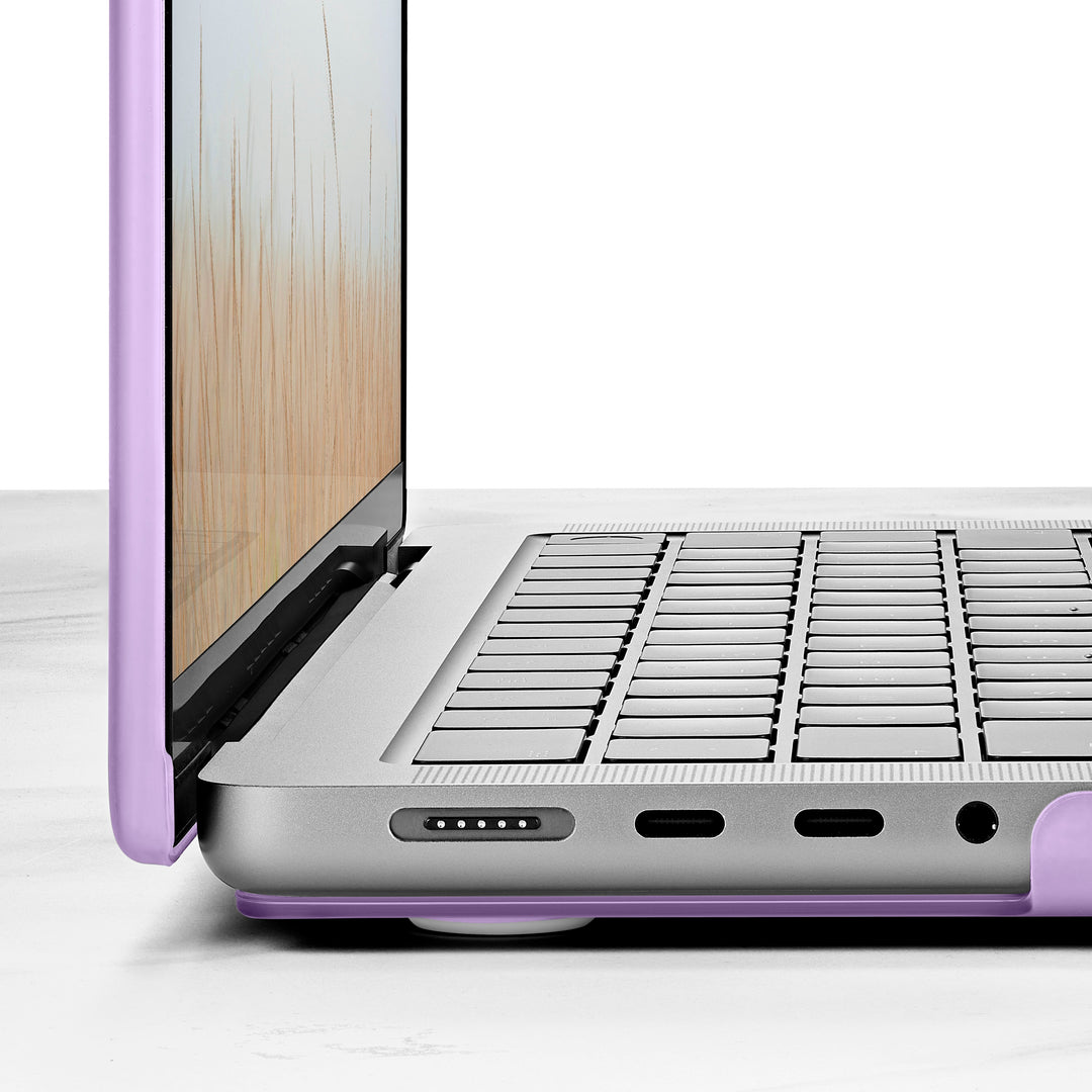Insignia™ - Hard-Shell Case for 2021 MacBook Pro 14" - Frosted Purple_4