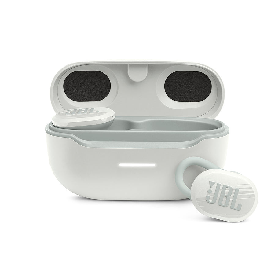 JBL - Endurance Race Waterproof True Wireless Sport Earbud Headphones - White_0