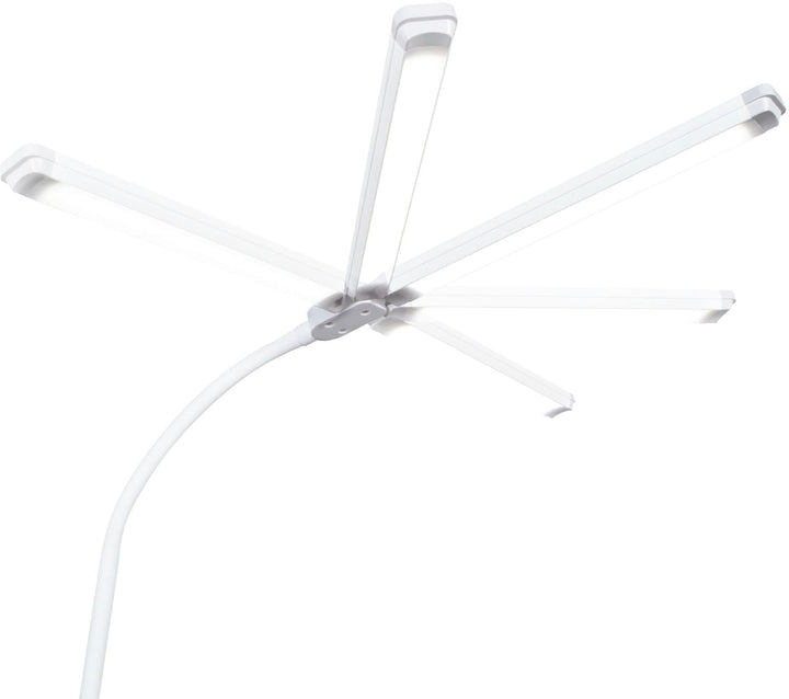 OttLite - Swivel LED Desk Lamp with USB Charging and Stand - White_9