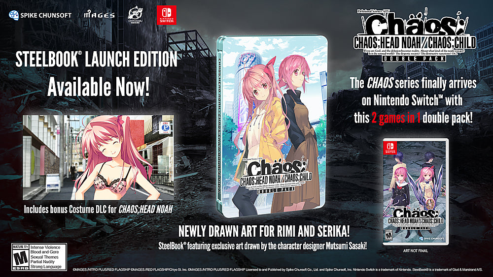 Chaos;Head Noah / Chaos;Child Double Pack Steelbook Launch Edition - Nintendo Switch_1