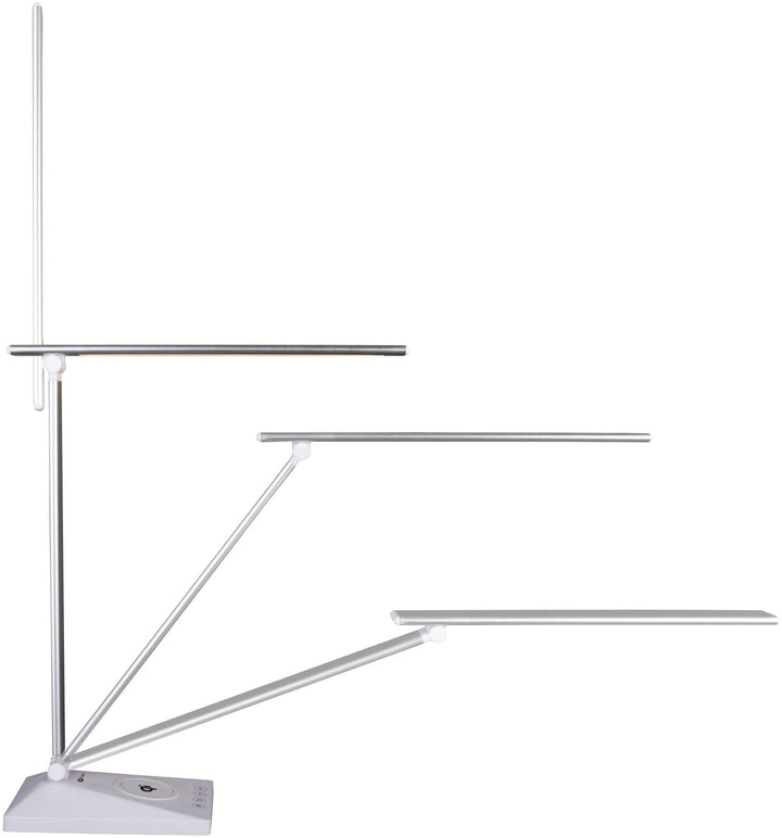OttLite - Entice LED Desk Lamp with Qi and USB Charging - White_4