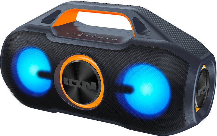 ION Audio - AquaSport Max Waterproof 60-Watt Bluetooth  Stereo Speaker with Lights - Black_1