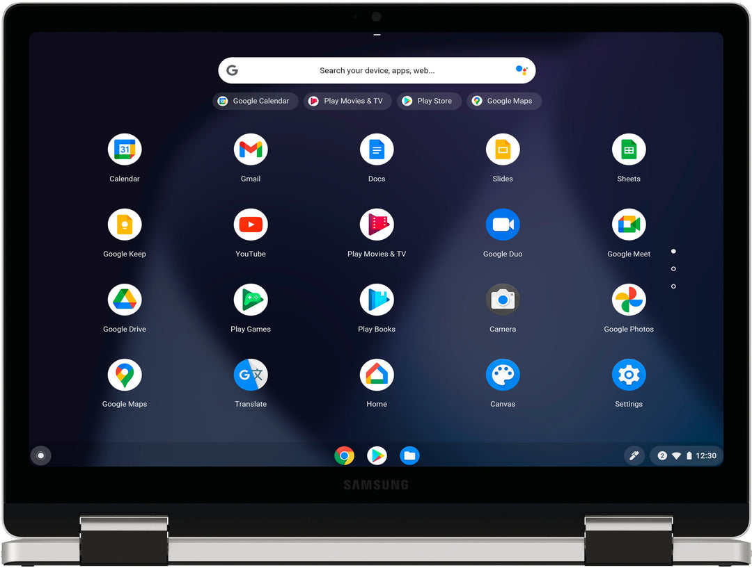 Samsung - Galaxy Chromebook 2 360 12.4" LED 2-in-1 Touch Screen Laptop - Intel Celeron- 4GB Memory -Intel UHD Graphics- 128GB - Silver_2