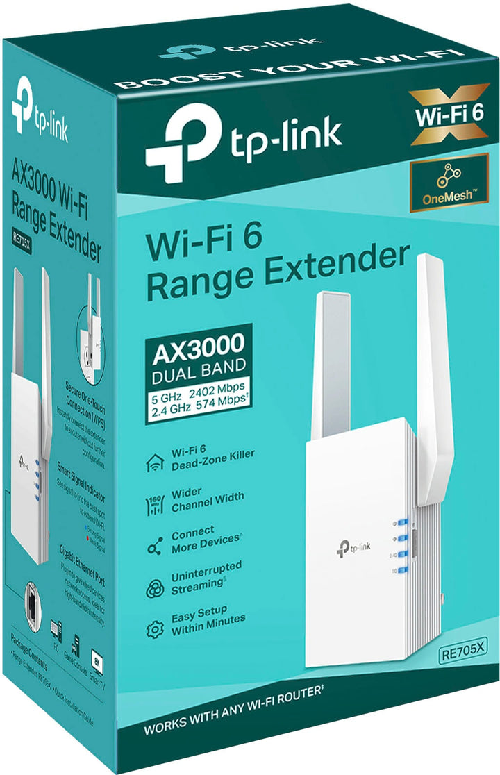 TP-Link - AX3000 Dual-Band Wi-Fi 6 Range Extender - White_4