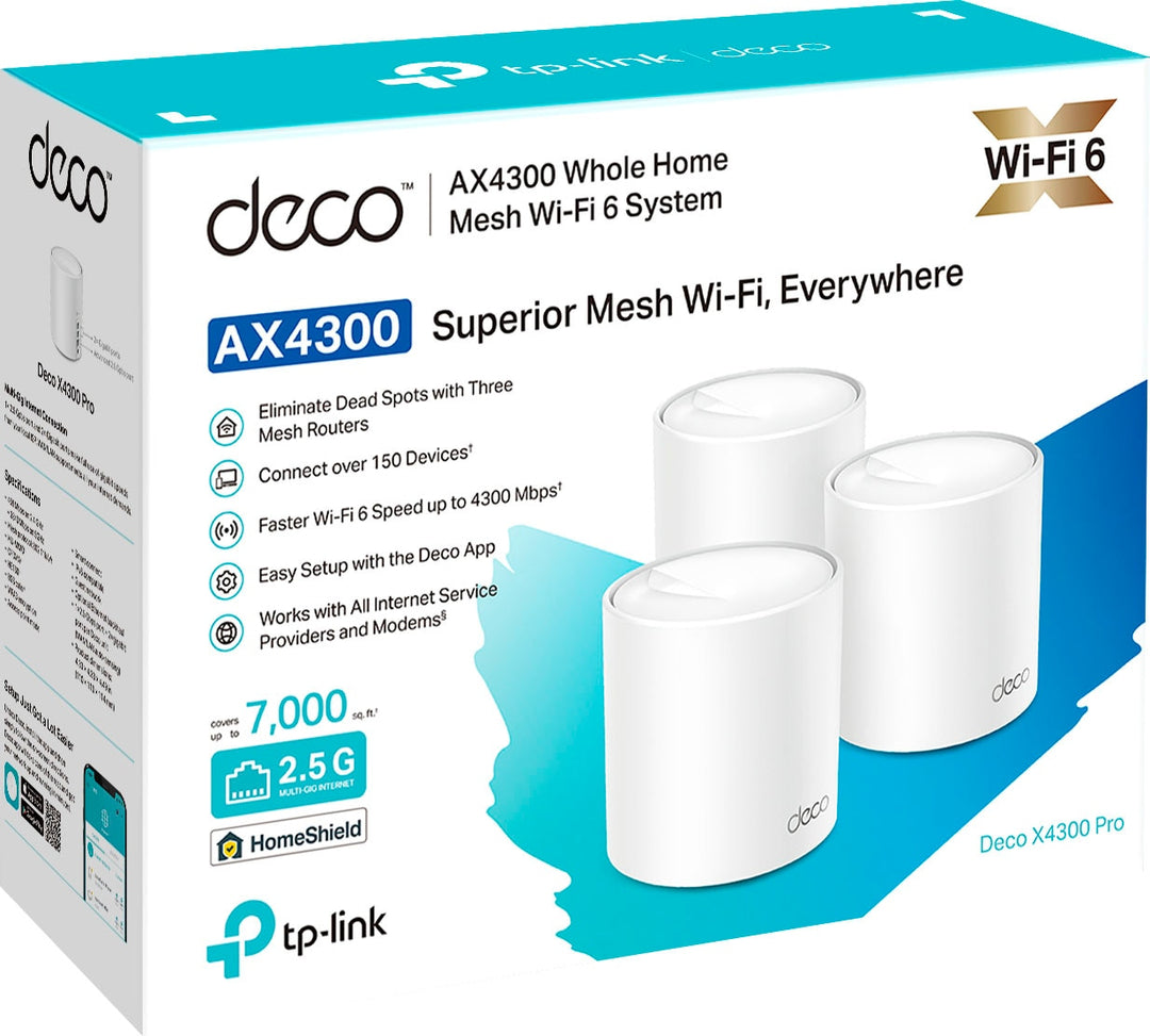 TP-Link - Deco AX4300 Pro Dual-Band Wi-Fi 6 Mesh Wi-Fi System (3-Pack) - White_4