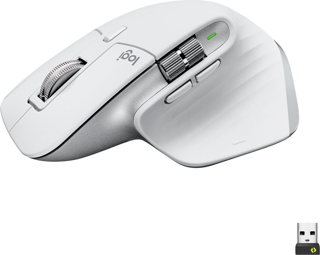 Logitech - MX Master 3S Wireless Laser Mouse with Ultrafast Scrolling - Pale Gray_0